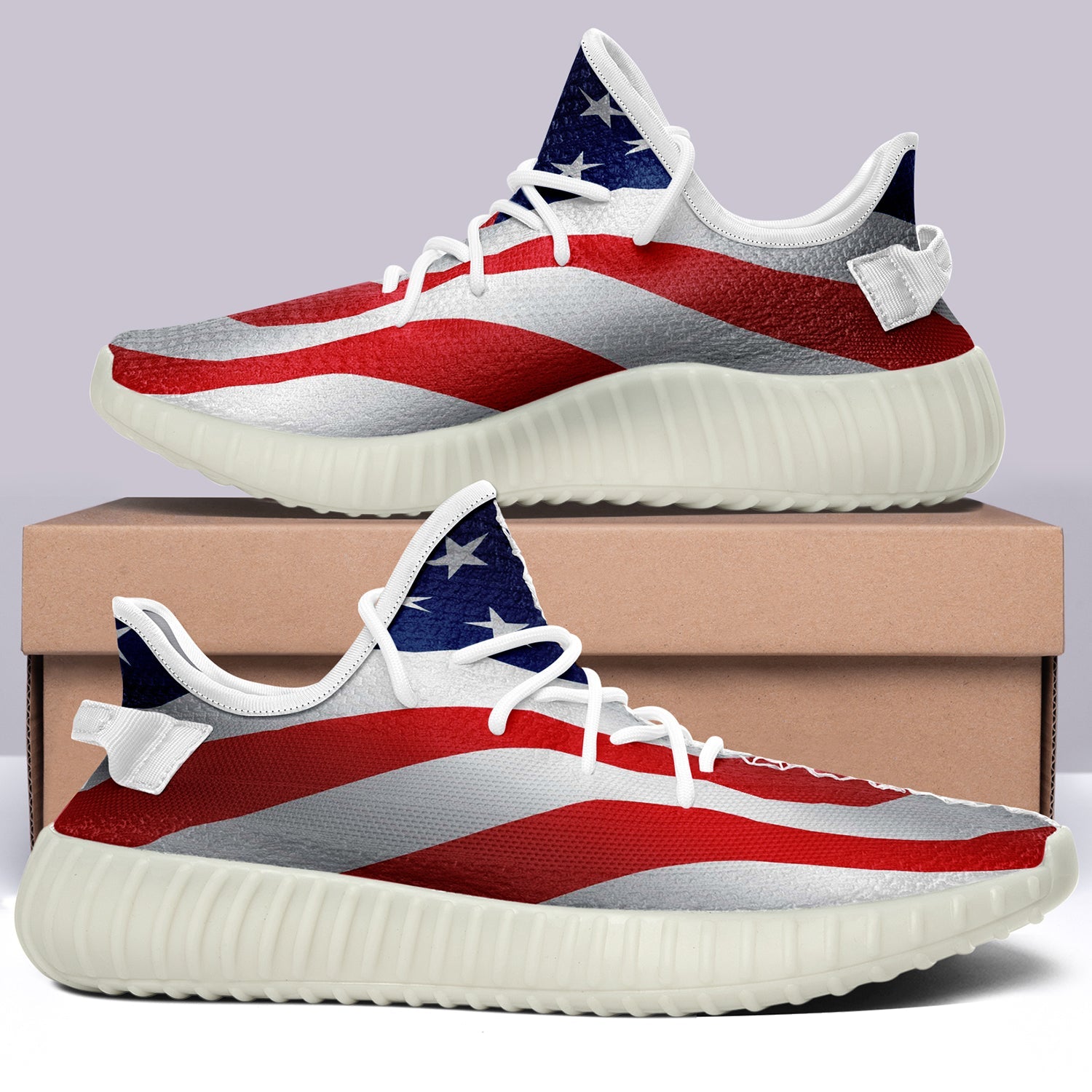 USA Flag V42 350v Yeezy Sneakers For Men Women Fans