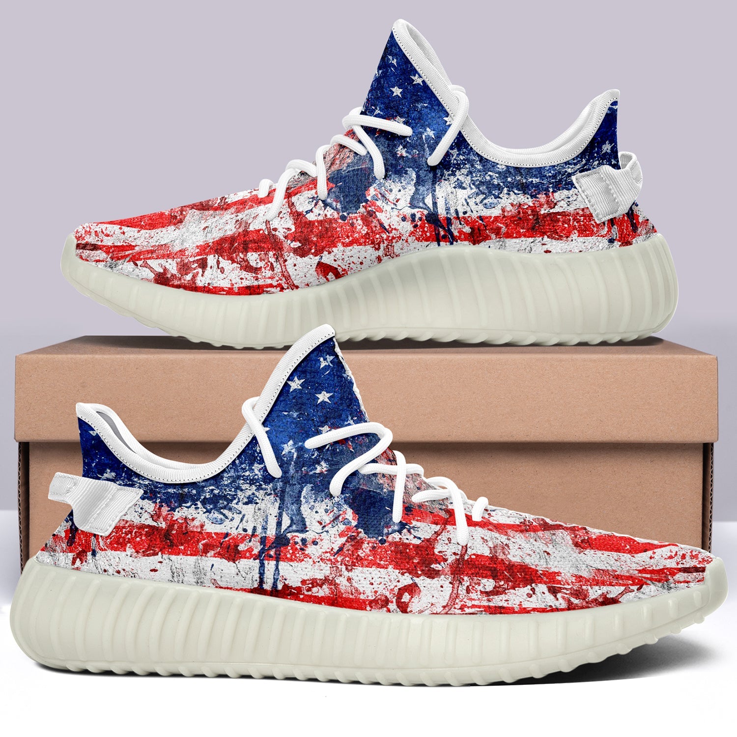 USA Flag V42 350v Yeezy Sneakers For Men Women Fans