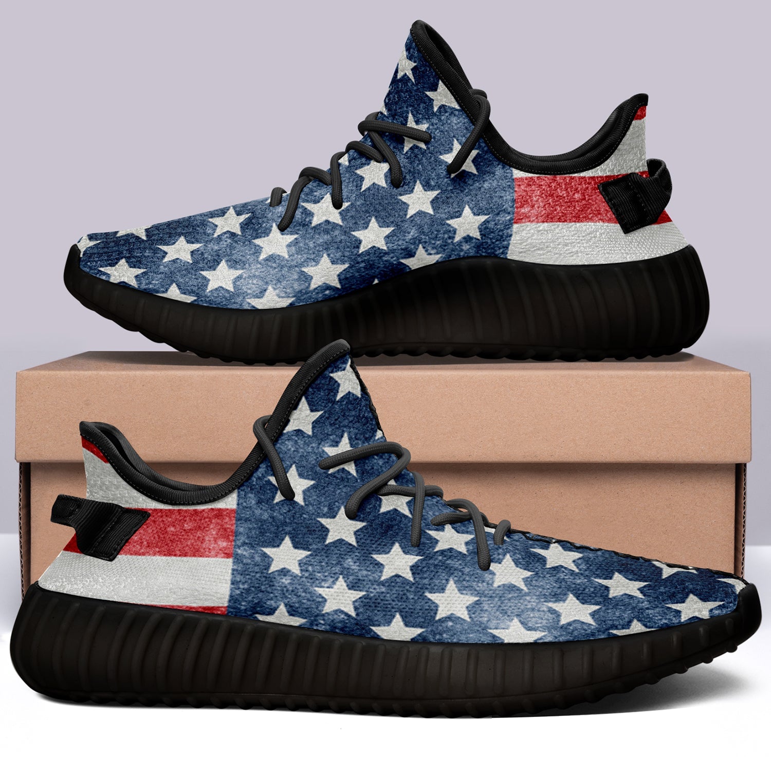 USA Flag 350v Yeezy Sneakers For Men Women Fans
