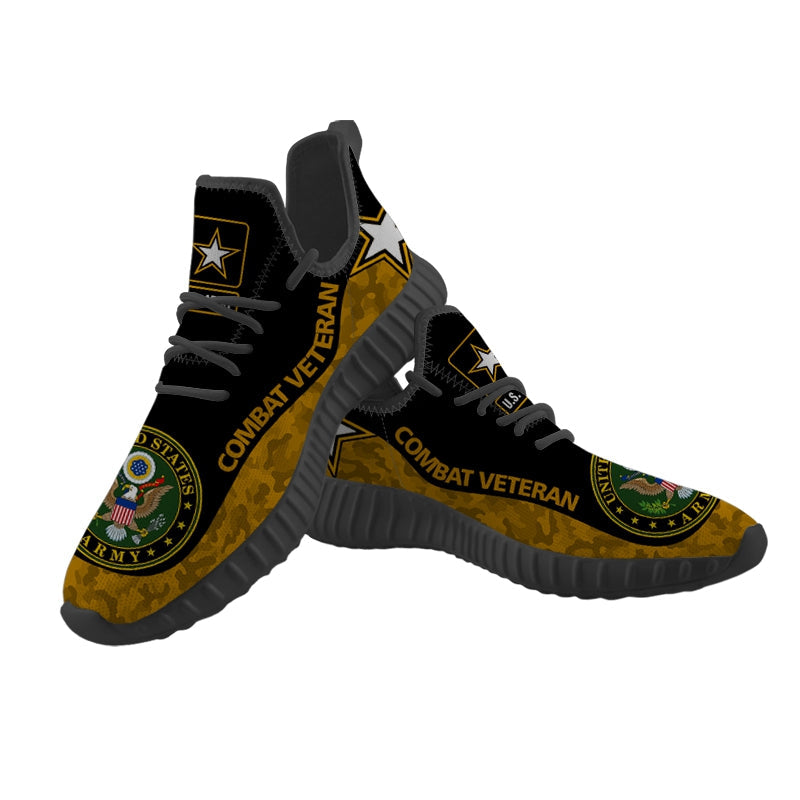 United States Army Combat Veteran Sneaker Shoes Hot For Men Women Fans