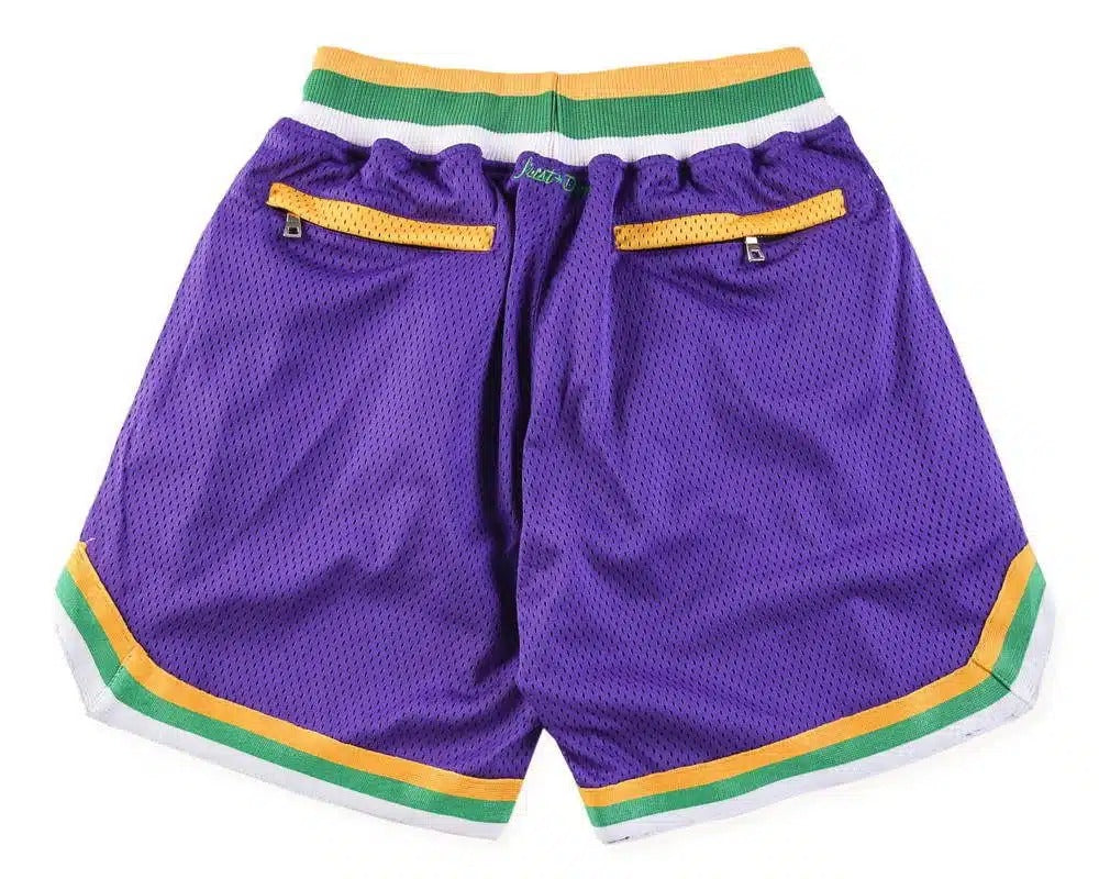 Utah Jazz Throwback Shorts 90s – Retro Basketball Shorts Vintage Classic from 1990s