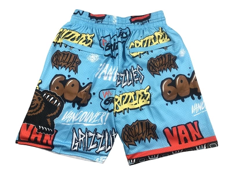 Vancouver Grizzles Slap Sticker Swingman Shorts