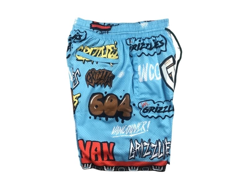 Vancouver Grizzles Slap Sticker Swingman Shorts