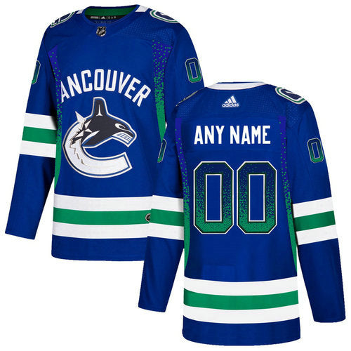 Vancouver Canucks Custom 2020-21 Player Alternate Stitched NHL Jersey Blue