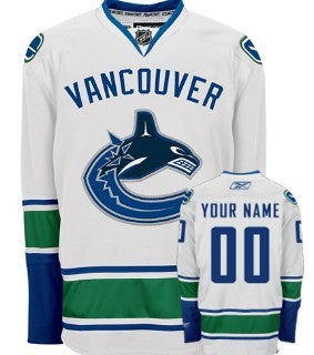 Vancouver Canucks Customized White Jersey