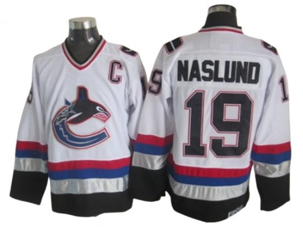 Vancouver Canucks #19 Markus Naslund 2005 Vintage CCM Jersey -White