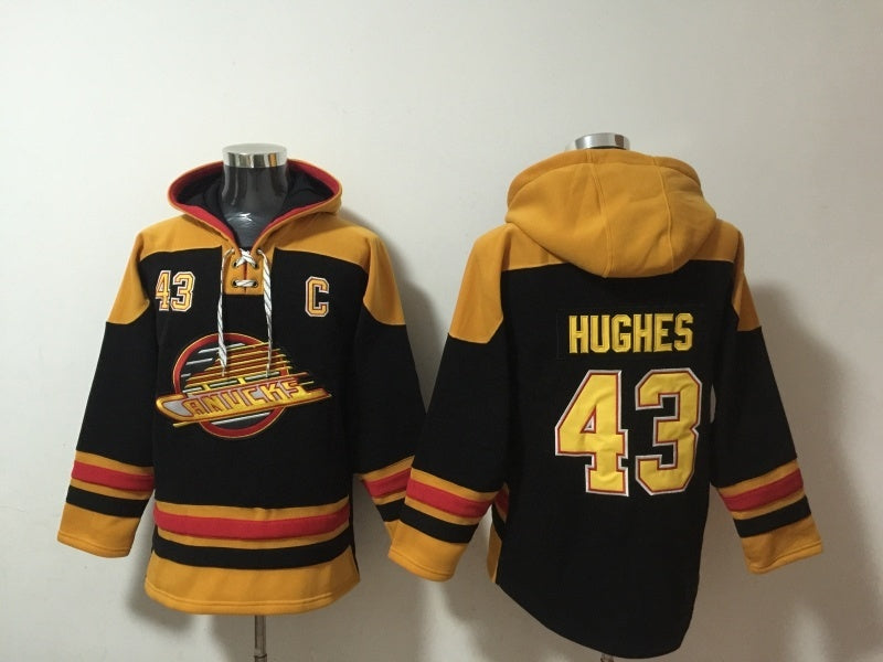 Vancouver Canucks #43 Quinn Hughes Pullover Hoodie