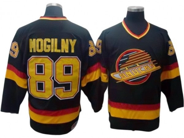 Vancouver Canucks #89 Alexander Mogilny 1994 Vintage CCM Jersey - Black
