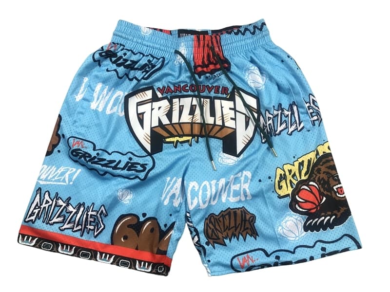 Vancouver Grizzles Slap Sticker Swingman Shorts