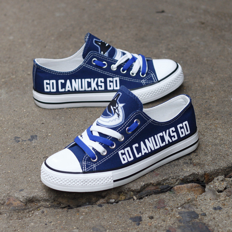 Vancouver Canucks Low Top Canvas Sport Sneakers Shoes For Men Women Fans