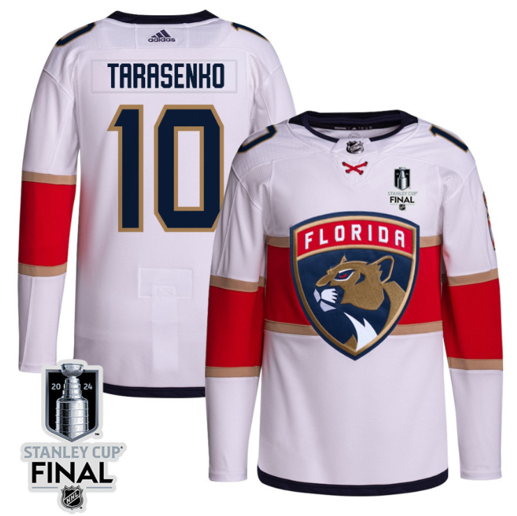 Vladimir Tarasenko 10 Florida Panthers 2024 STANLEY CUP Final Away Breakaway Jersey Men, White