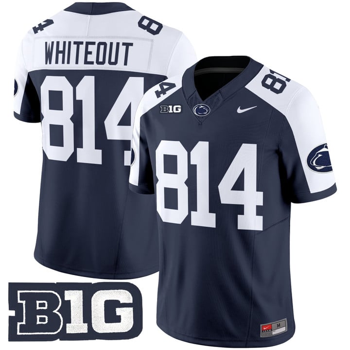 WHITEOUT Jersey #814 Penn State Vapor Limited 2025 Stitched Navy Alternate