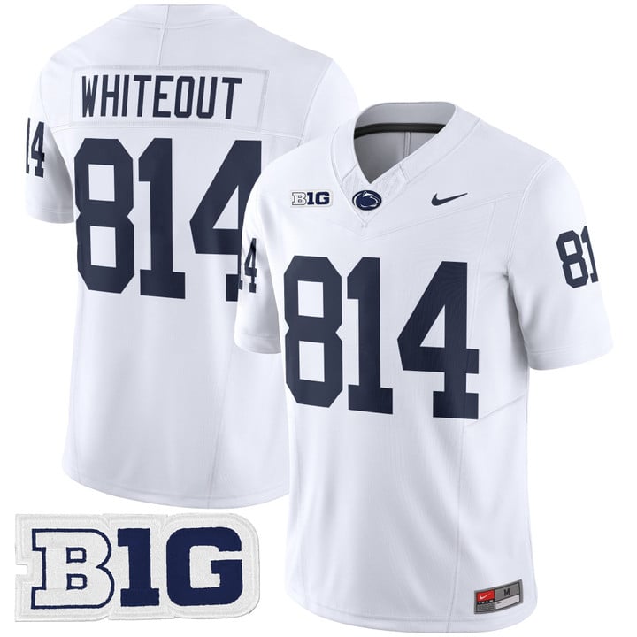WHITEOUT Jersey #814 Penn State Vapor Limited 2025 Stitched White