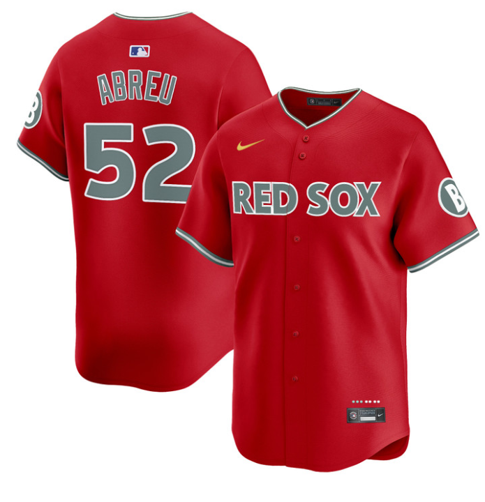 Wilyer Abreu Jersey #52 Boston Red Sox 2025 City Connect Vapor Premier Limited Stitched Red