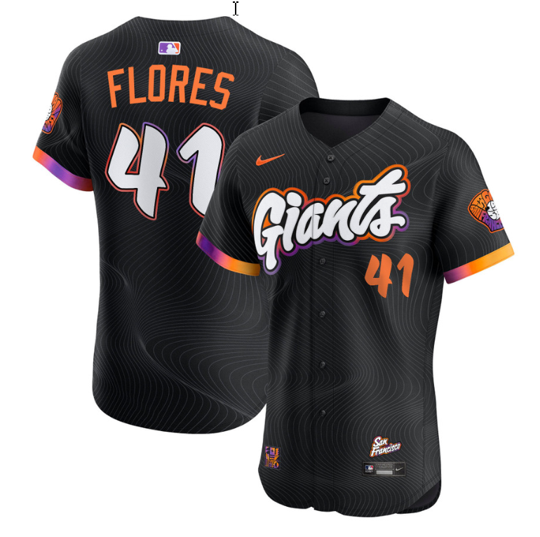 Wilmer Flores Jersey #41 San Francisco Giants Seagull 2025 Vapor Premier Limited Stitched