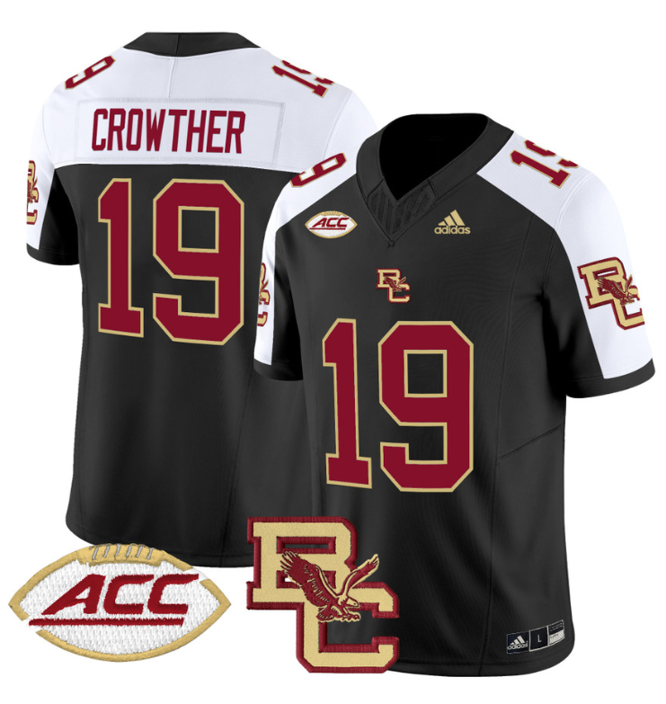 Welles Crowther Jersey #19 Boston College Eagles 2024 Stitched Black Alternate