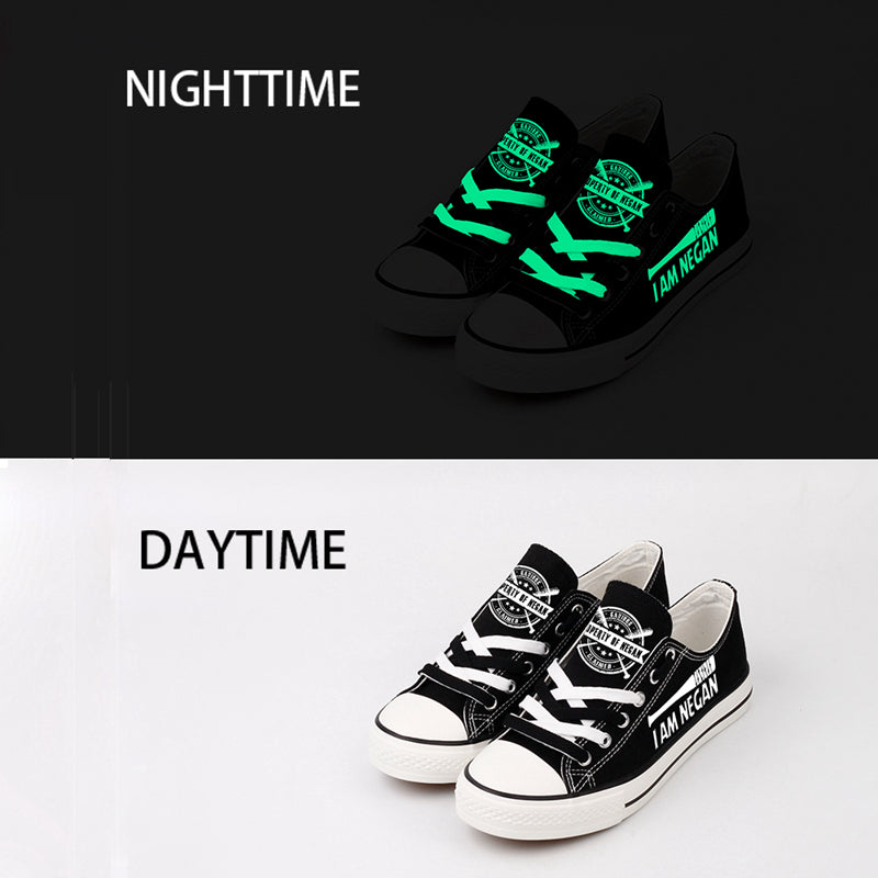 Walking Dead Low Top Canvas Sport Sneakers Shoes For Men Women Fans