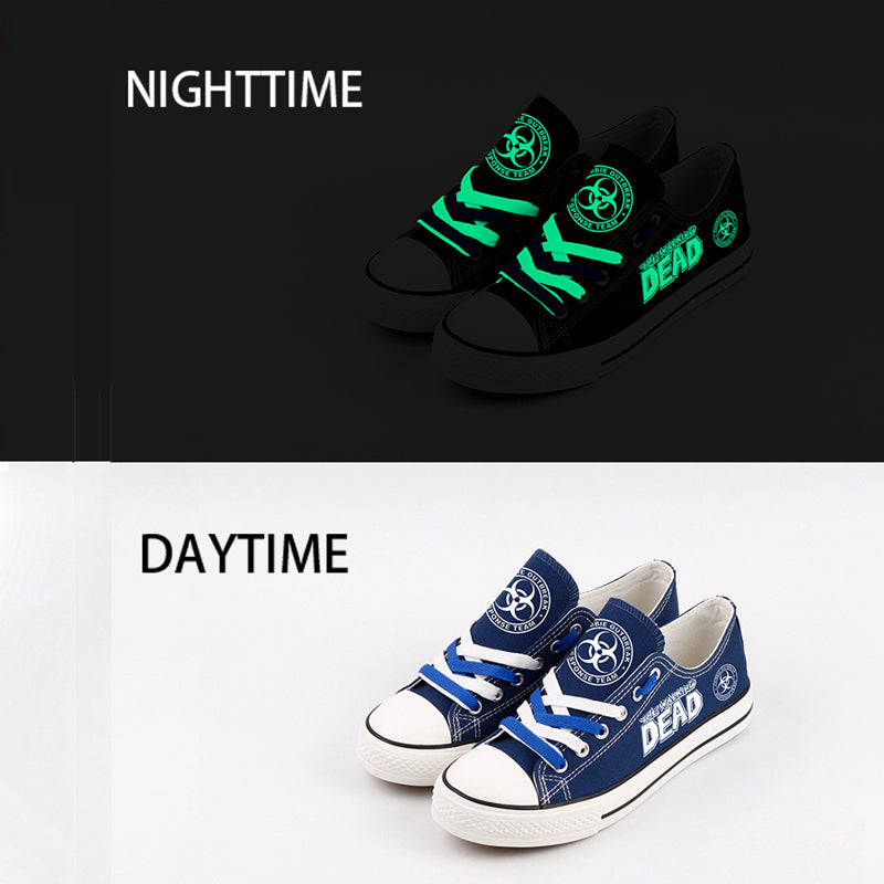 Walking Dead Low Top Canvas Sport Sneakers Shoes For Men Women Fans
