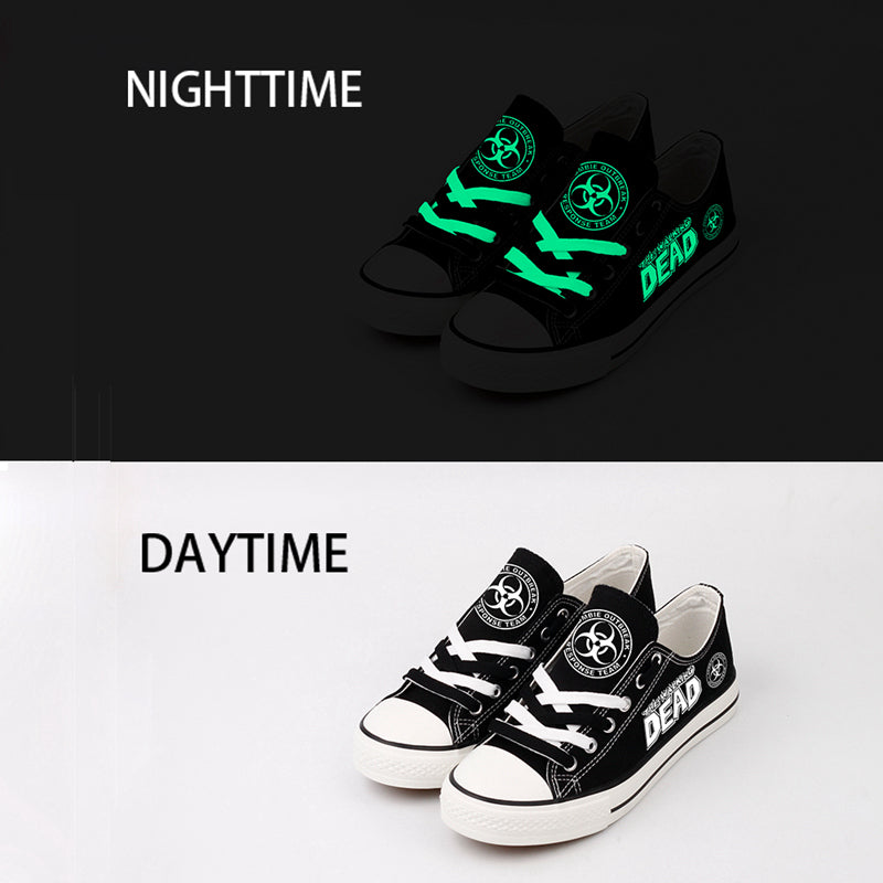 Walking Dead Low Top Canvas Sport Sneakers Shoes For Men Women Fans