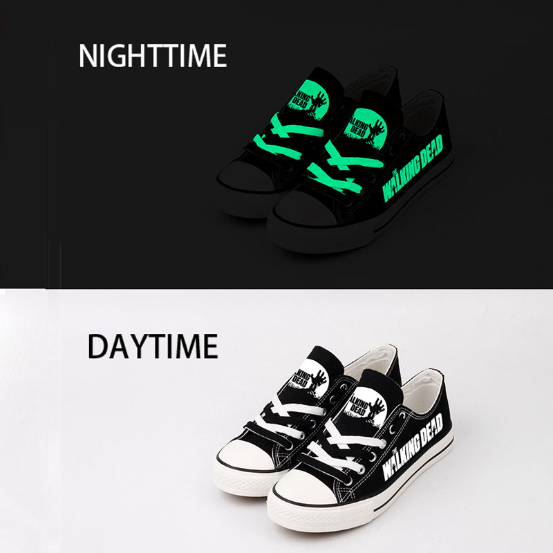 Walking Dead Low Top Canvas Sport Sneakers Shoes For Men Women Fans