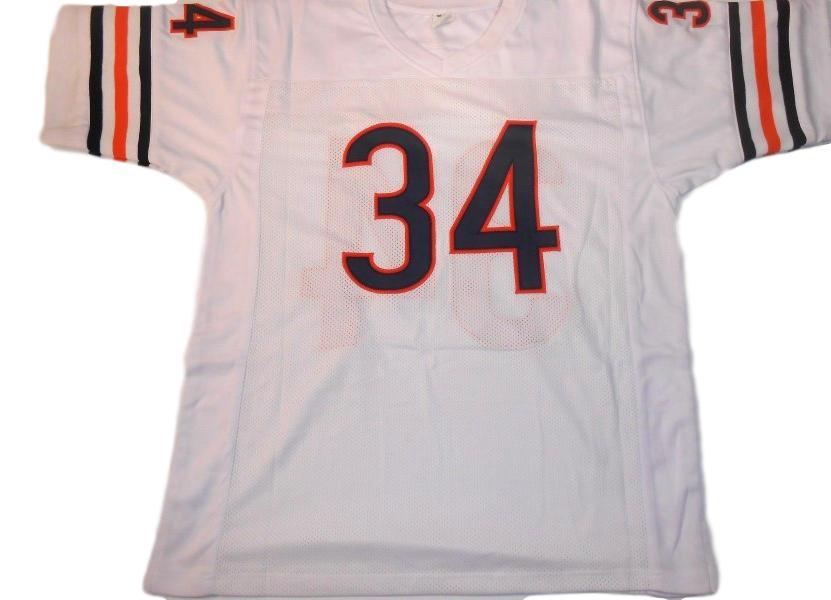 Walter Payton CUSTOM STITCHED Unsigned Football Jersey White