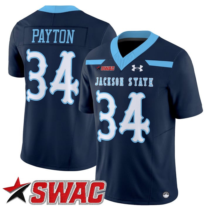 Walter Payton Jersey #34 Jackson State Tigers 2025 Vapor V2 Stitched