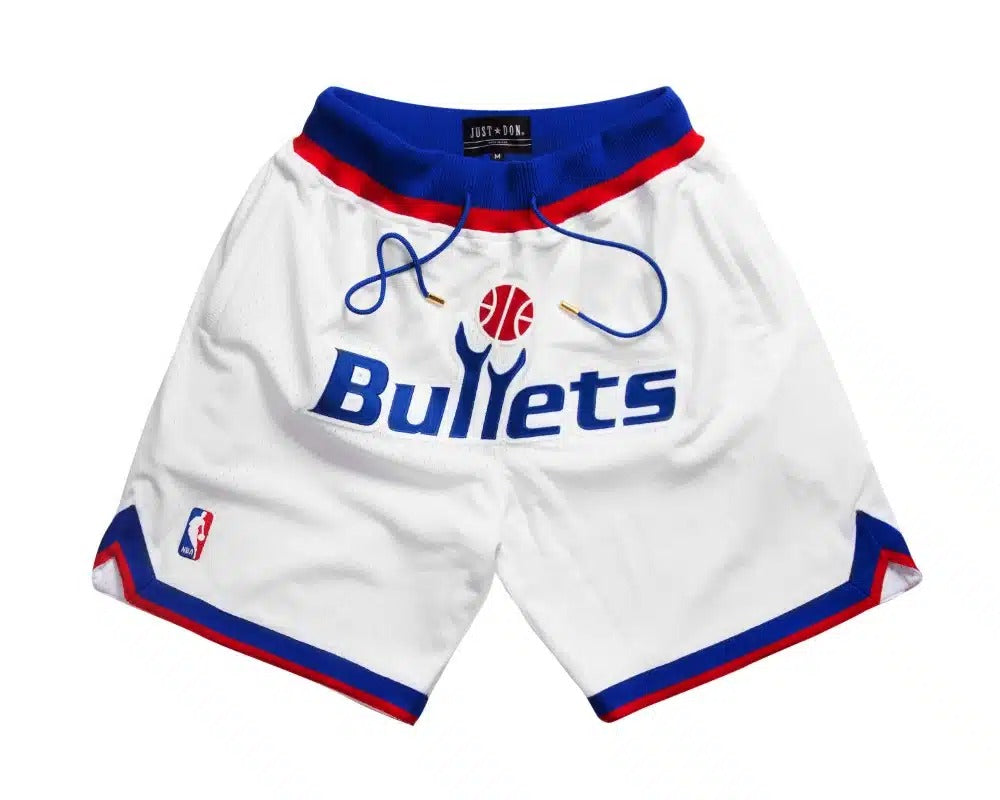 Washington Bullets shorts White