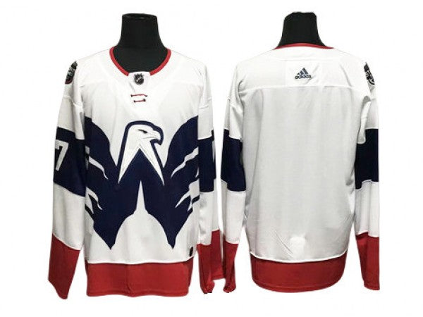 Washington Capitals Blank White Away Jersey
