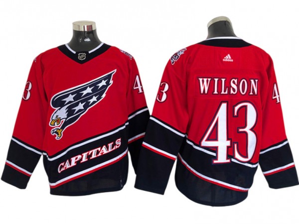 Washington Capitals #43 Tom Wilson Red 2020&21 Reverse Retro Jersey