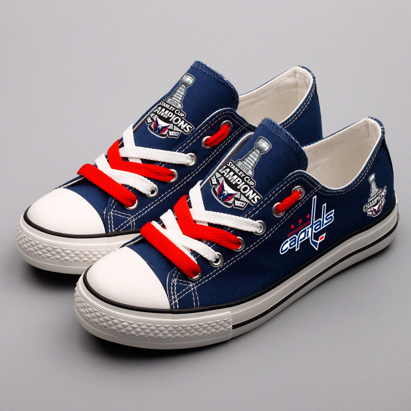 Washington Capitals Low Top Canvas Sport Sneakers Shoes For Men Women Fans