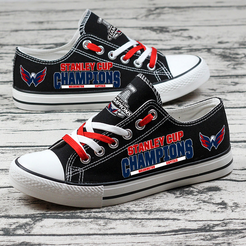 Washington Capitals Low Top Canvas Sport Sneakers Shoes For Men Women Fans