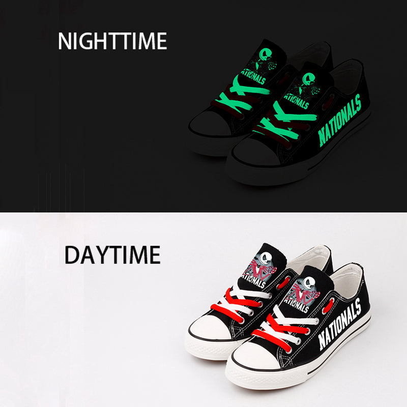 Washington Nationals Limited Print Low Top Canvas Shoes Sport Sneakers For Men Women Fans