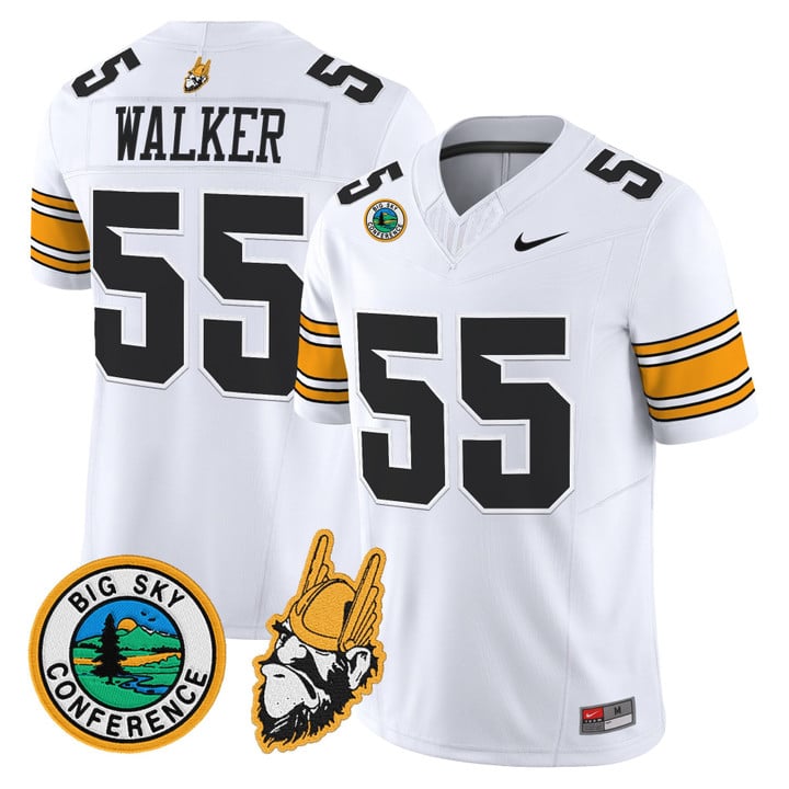 Wayne Walker Jersey #55 Idaho Vandals 1975 Throwback Limited Stitched White