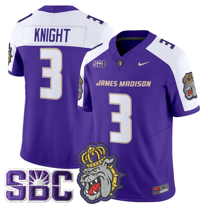 Wayne Knight Jersey #3 James Madison Dukes 2025 Vapor Limited Stitched