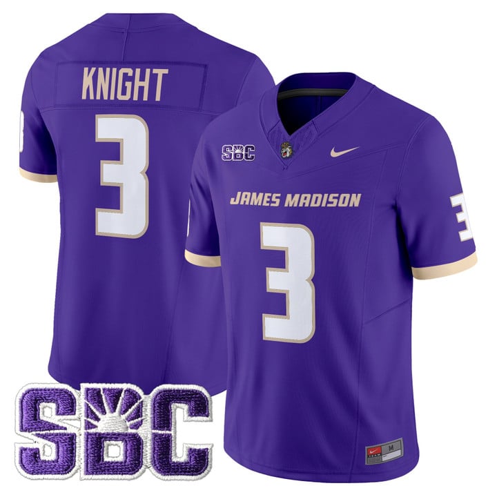 Wayne Knight Jersey #3 James Madison Dukes 2025 Vapor Limited Stitched