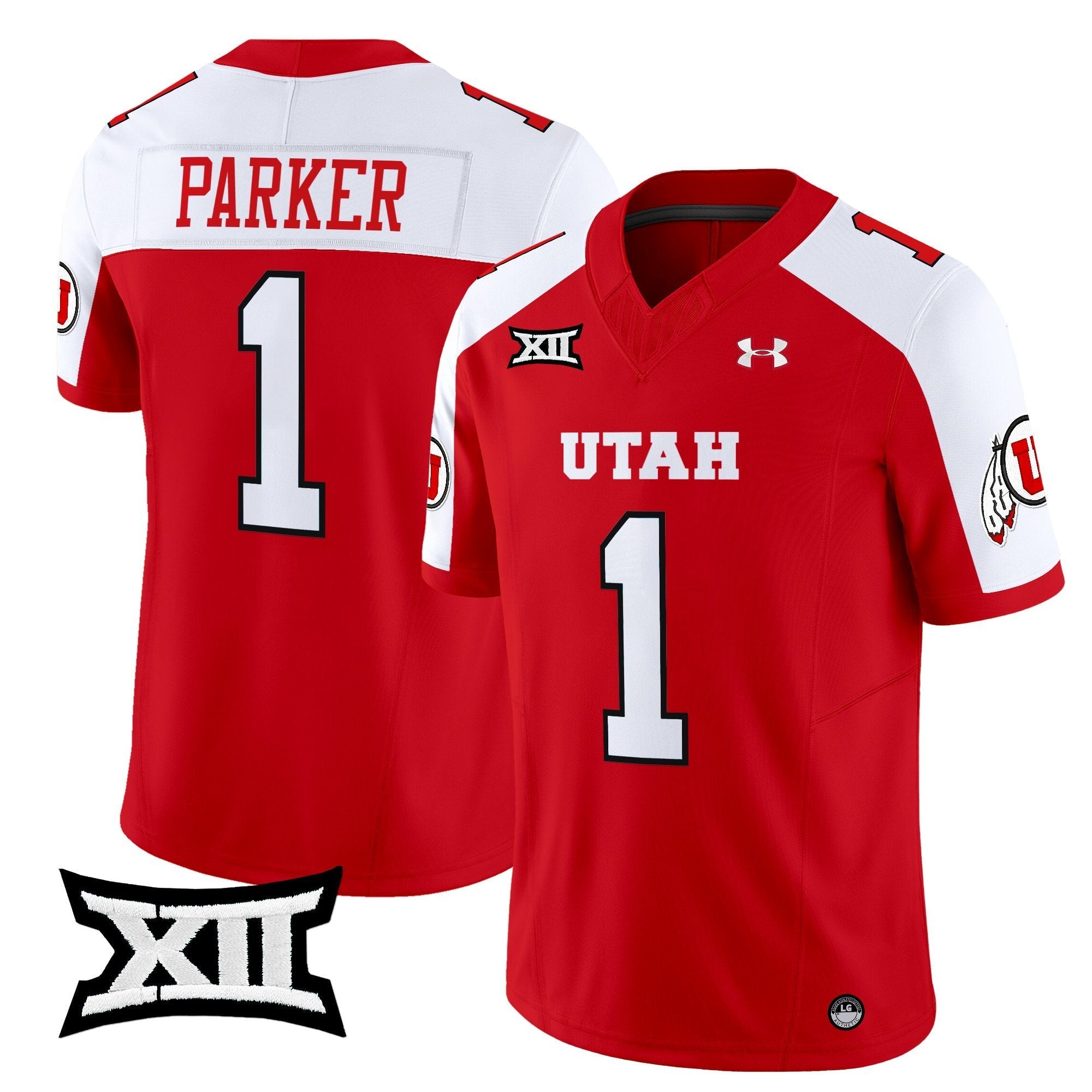Wayshawn Parker Jersey #1 Utah Utes 2025 Vapor Limited Stitched Red Alternate