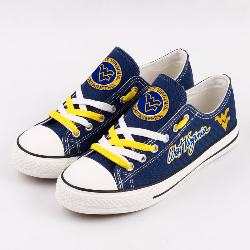 West Virginia Mountaineers Sport Sneakers Shoes For Men Women Fans