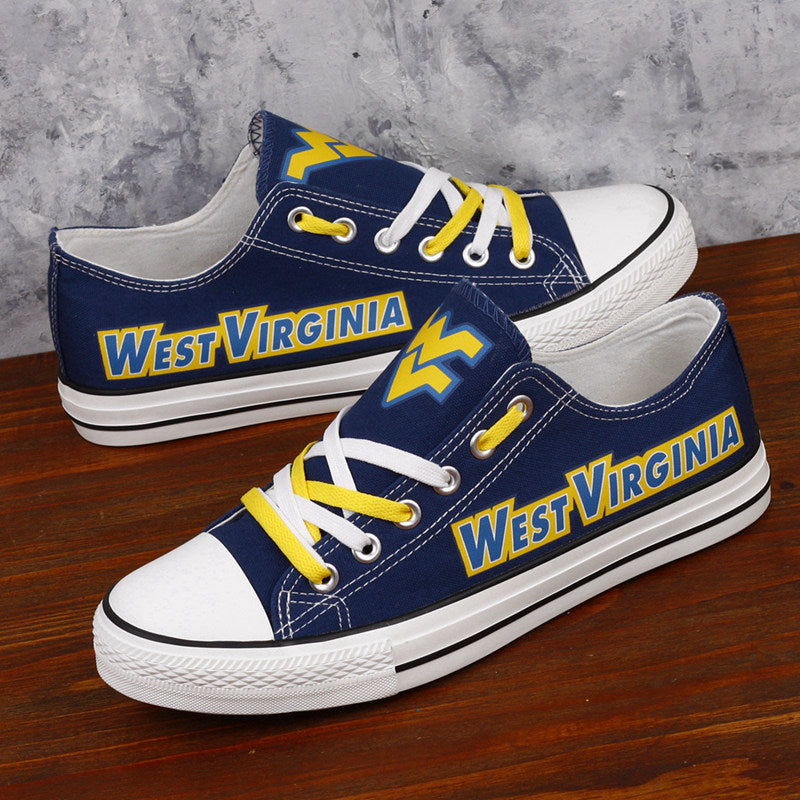 West Virginia Mountaineers Sport Sneakers Shoes For Men Women Fans