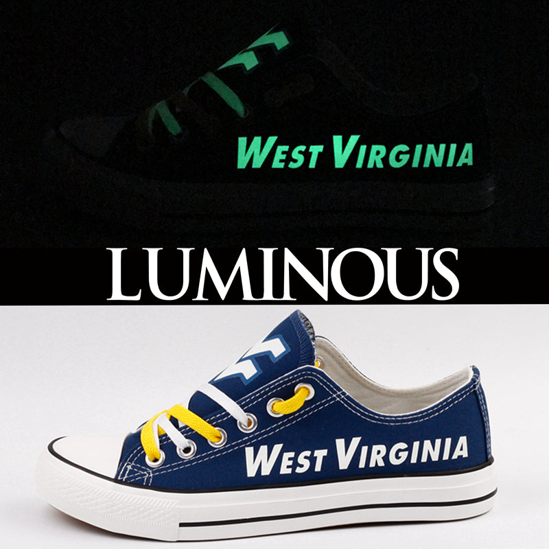 West Virginia Mountaineers Sport Sneakers Shoes For Men Women Fans