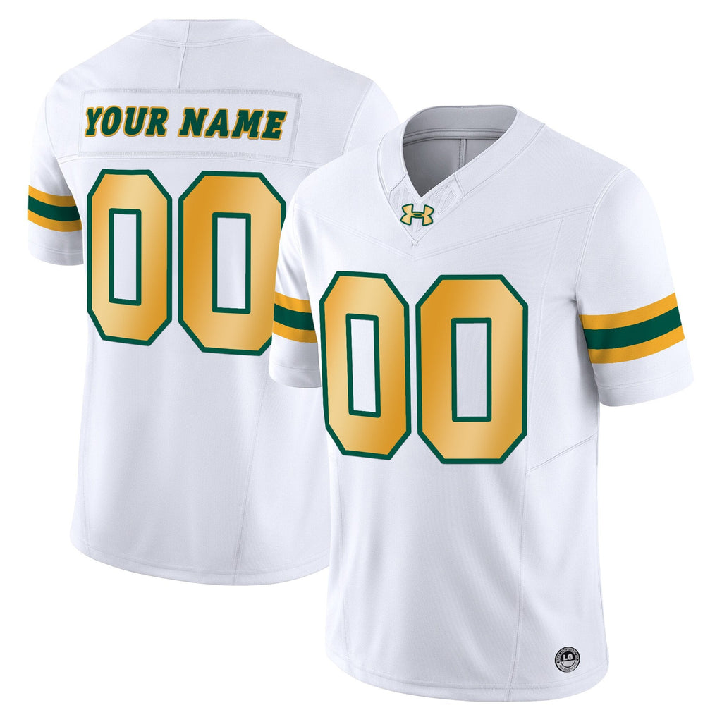 Custom North Dakota State Bison Jersey Name, Number Limited Stitched White