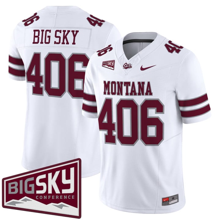 Big Sky Jersey #406 Montana Grizzlies 2025 Vapor Limited Stitched Black Alter