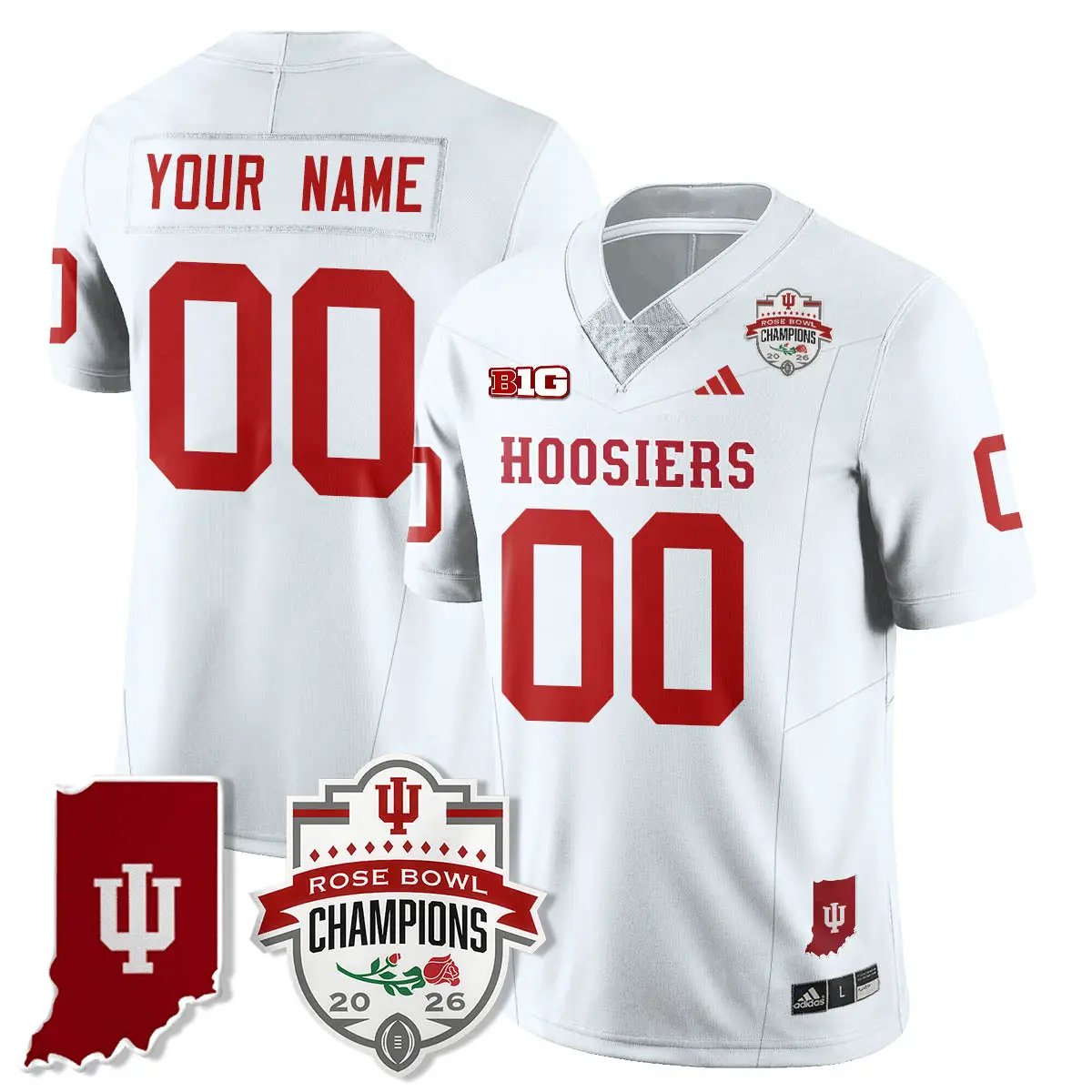 Indiana Hoosiers Vapor Limited Football Custom Jersey - Rose Bowl Champions
