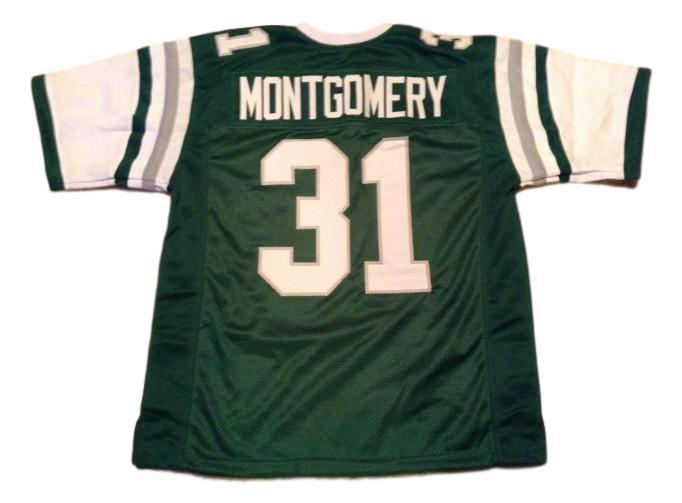 Wilbert Montgomery CUSTOM STITCHED Unsigned Football Green Jersey