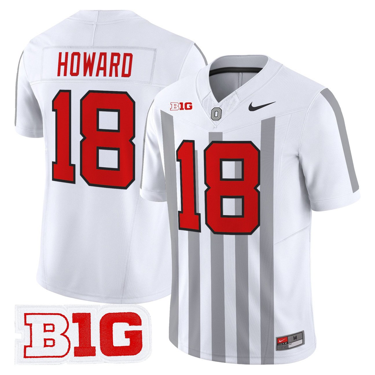 Will Howard Jersey #18 Ohio State Buckeyes Throwback Limited Stitched