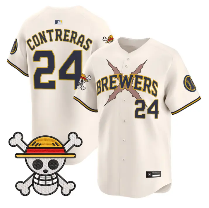 William Contreras Jersey #24 Milwaukee Brewers One Piece Premier Stitched