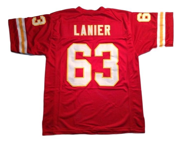 Willie Lanier CUSTOM STITCHED Unsigned Football Jersey Red