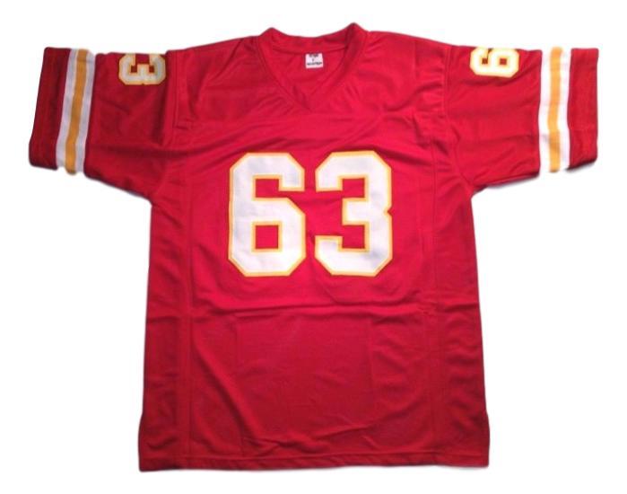 Willie Lanier CUSTOM STITCHED Unsigned Football Jersey Red