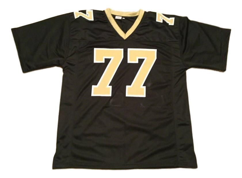Willie Roaf CUSTOM STITCHED Unsigned Football Jersey Black