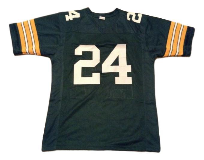 Willie Wood CUSTOM STITCHED Unsigned Football Jersey Green