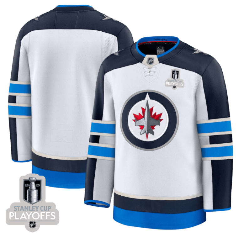 Winnipeg Jets 2025 NHL Playoffs Patch Away Men Jersey - White